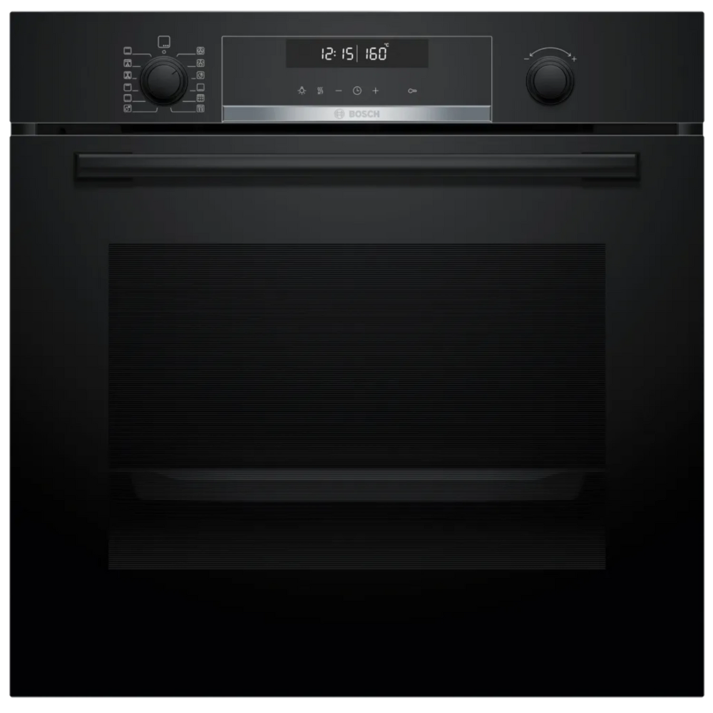 תנור בנוי פירולטי נפח 71 ליטר Bosch HBG578EB3 - גימור שחור זכוכית