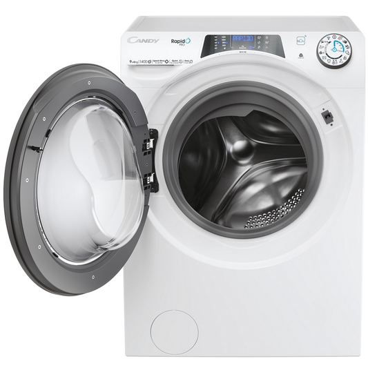 מכונת כביסה פתח חזית משובלת מייבש - 8/5 ק"ג Candy RPW4856BWMR/1-S - יבואן רשמי