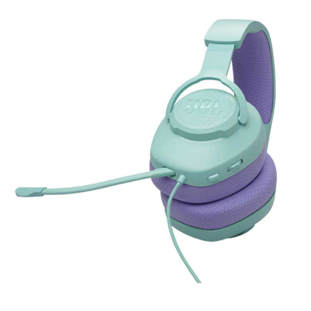 אוזניות גיימינג חוטיות JBL QUANTUM 100M2 - צבע ירוק /כחול אחריות ע"י - יבואן הרשמי