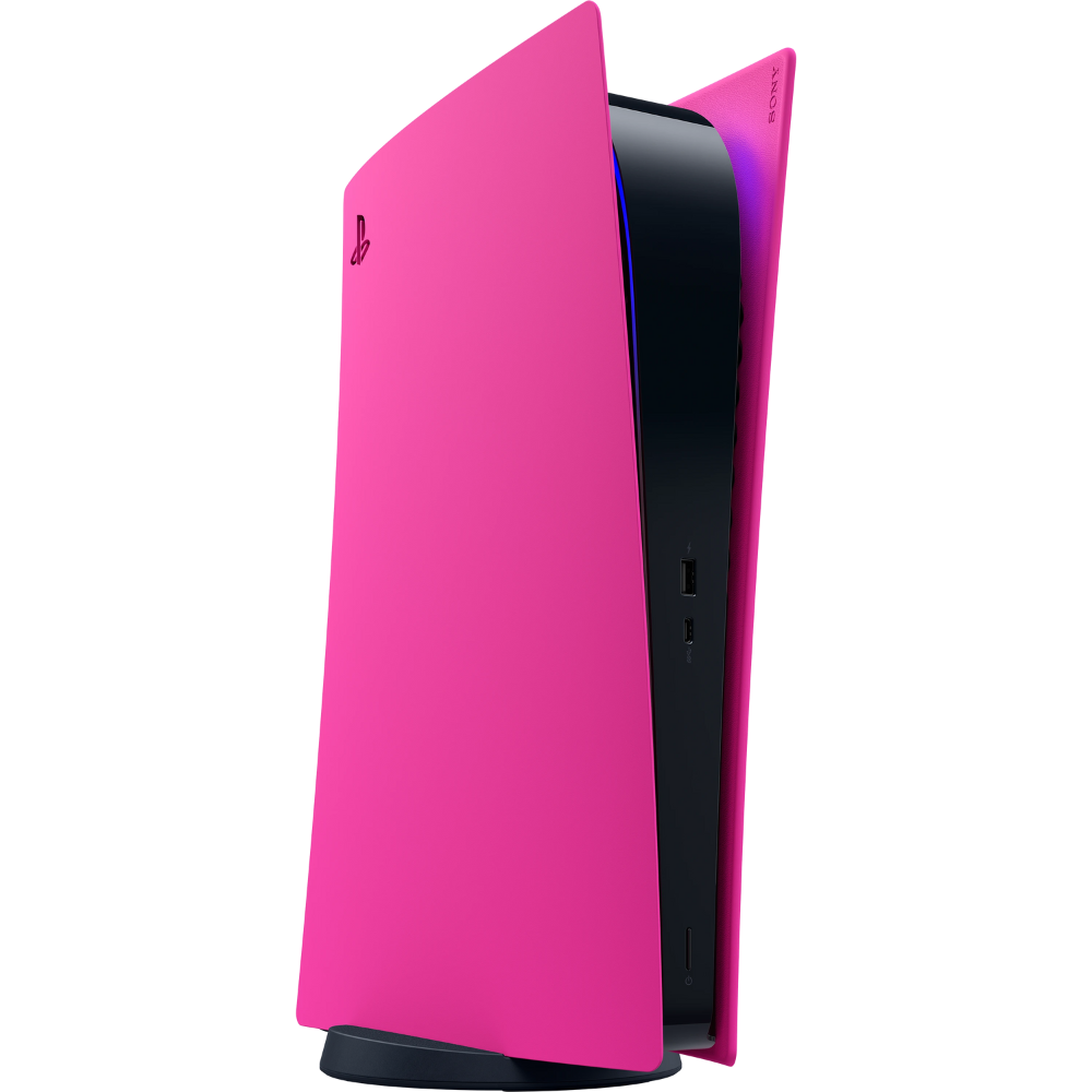 כיסוי צבעוני רשמי לקונסולת Sony Playstation 5 Digital Edition - צבע ורוד נובה שנה אחריות ע"י - יבואן הרשמי