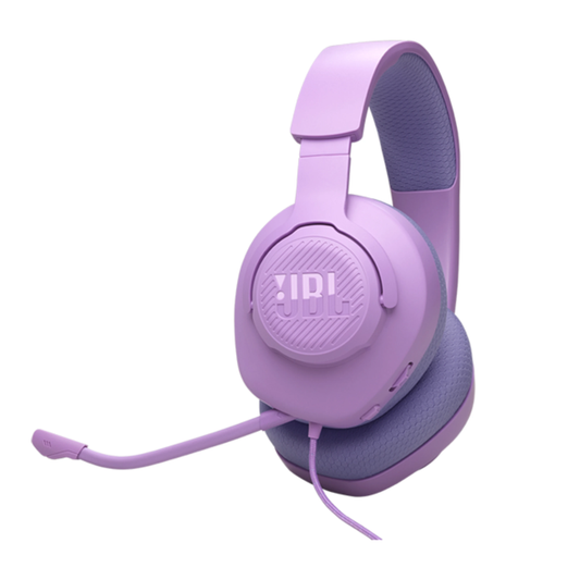 אוזניות גיימינג חוטיות JBL QUANTUM 100M2 - צבע סגול אחריות ע"י - יבואן הרשמי