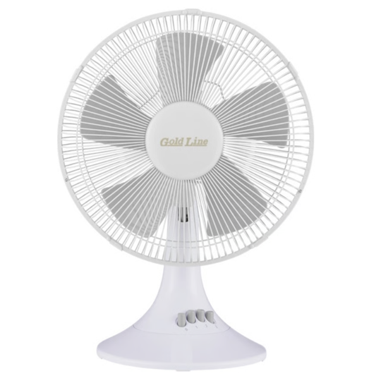 מאורר שולחני 12" בעל חמש כנפיים לבן GOLDLINE ATL-305