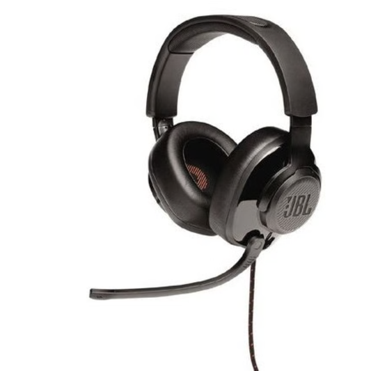 אוזניות גיימינג JBL Quantum 200 - צבע שחור שנה אחריות ע"י - יבואן הרשמי