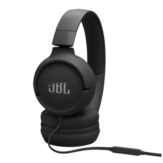 אוזניות קשת חוטיות JBL Tune 520C USB-C - צבע שחור שנה אחריות ע"י - יבואן הרשמי