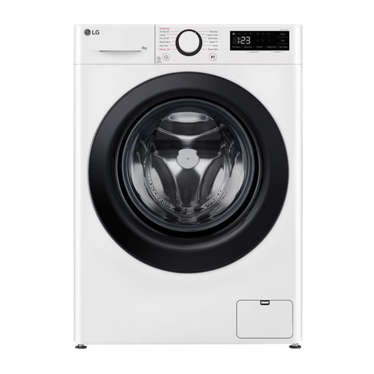 מכונת כביסה פתח חזית LG אל ג'י LG VB8014WH - יבואן רשמי