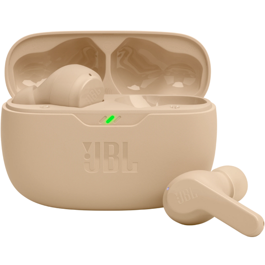 אוזניות אלחוטיות JBL Wave Beam TWS IP54 - צבע קרם שנה אחריות ע"י - יבואן הרשמי