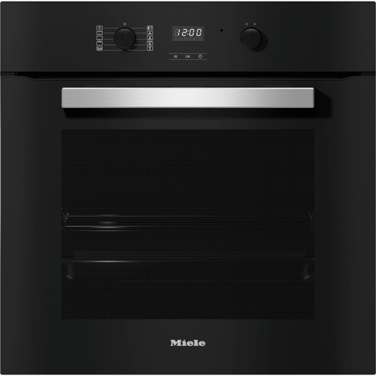 תנור בנוי 76 ליטר Miele H 2455 B - תוצרת גרמניה - גימור שחור עם ידית נירוסטה - יבואן רשמי
