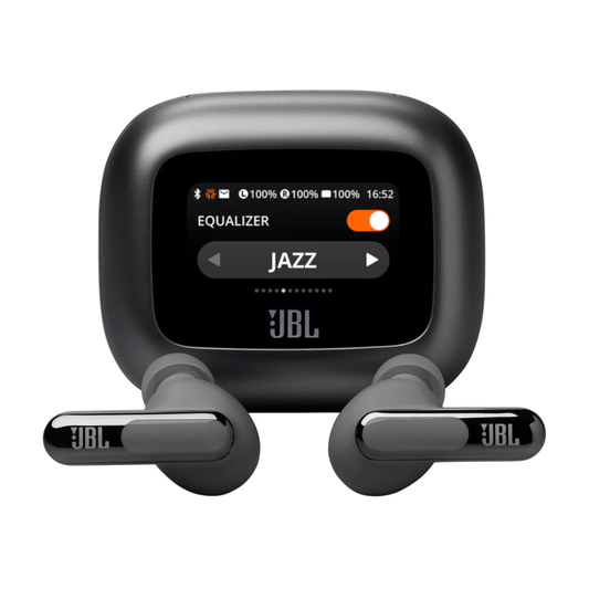 אוזניות אלחוטיות עם מארז טעינה חכם JBL Live Beam 3 TWS ANC IP55 - צבע שחור שנה אחריות ע"י - יבואן הרשמי