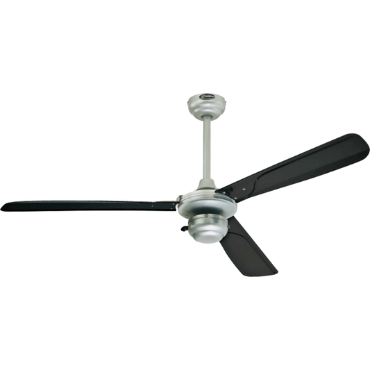 מאוורר תקרה מוגן מים לפרגולה Westinghouse Mountain Gale - צבע כסוף בשילוב שחור שנתיים אחריות ע"י - יבואן הרשמי