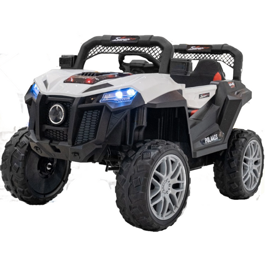 ג'יפ חשמלי לילדים Rosso Italy RSM-1036 / 12V - צבע לבן שנה אחריות - יבואן רשמי