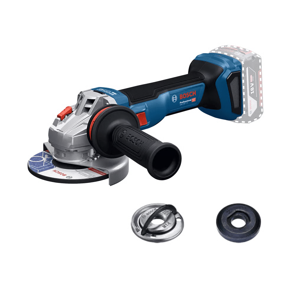 משחזת 18V בוש "5 בראשלס עם בורר מהירויות - גוף בלבד דגם:GWS 18V-11 S