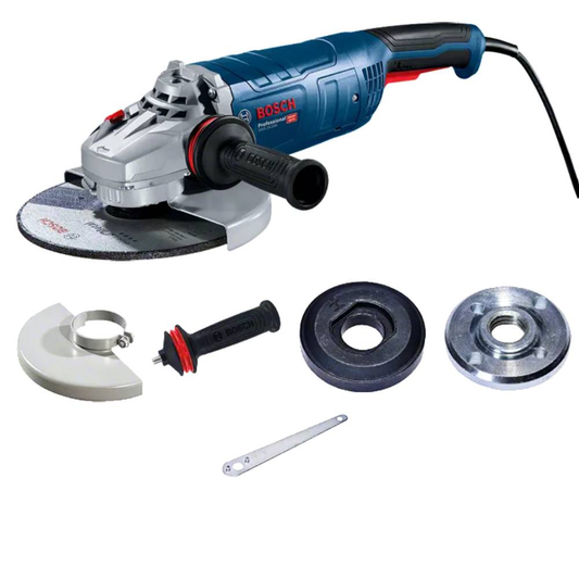 משחזת זווית 9" לעומס גבוהה הספק 2400W מפסק הדלקה תחתון BOSCH GWS 24-230