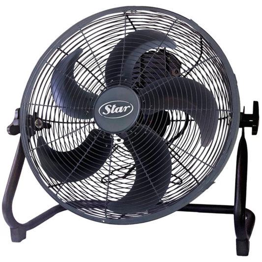 מאוורר רצפה תעשייתי 16" Star FE40F - צבע שחור אחריות ע"י - יבואן הרשמי