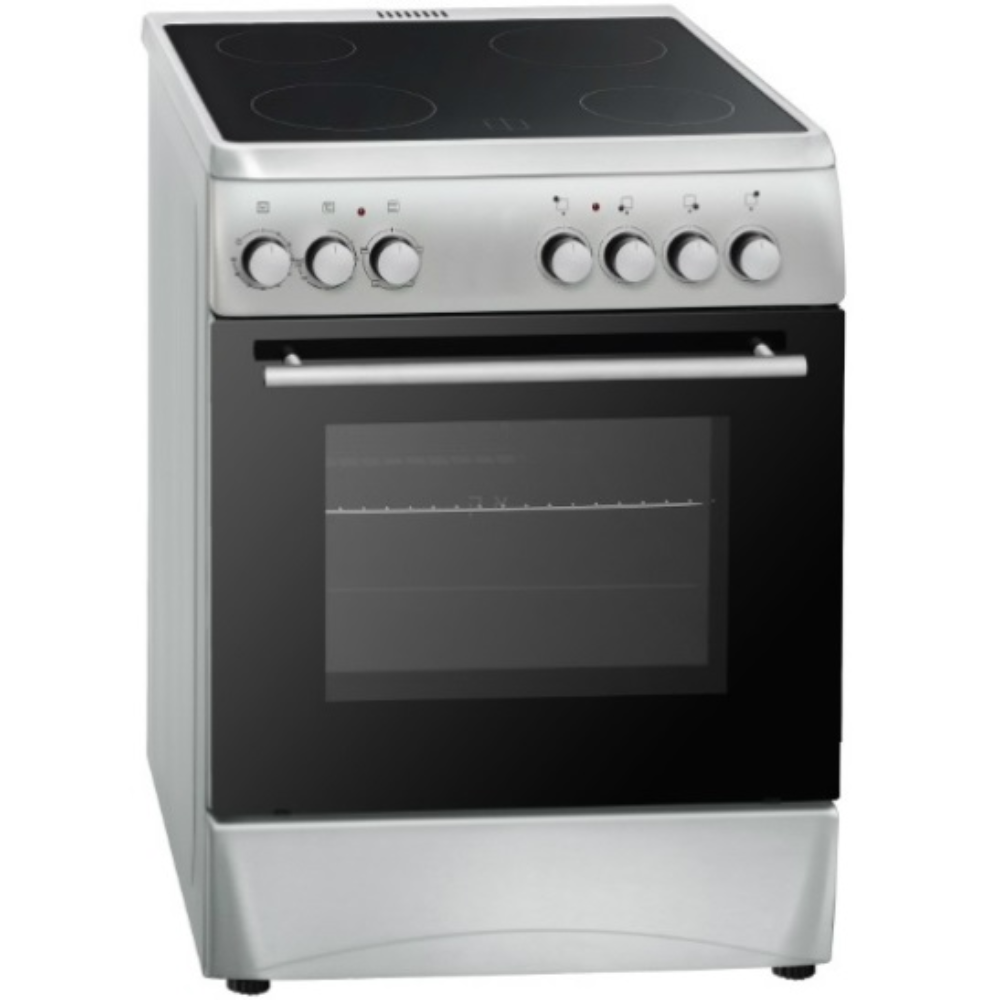 תנור משולב כיריים קרמיות - 50 ליטר LaCasa LC5060VTR IX - נירוסטה - יבואן רשמי