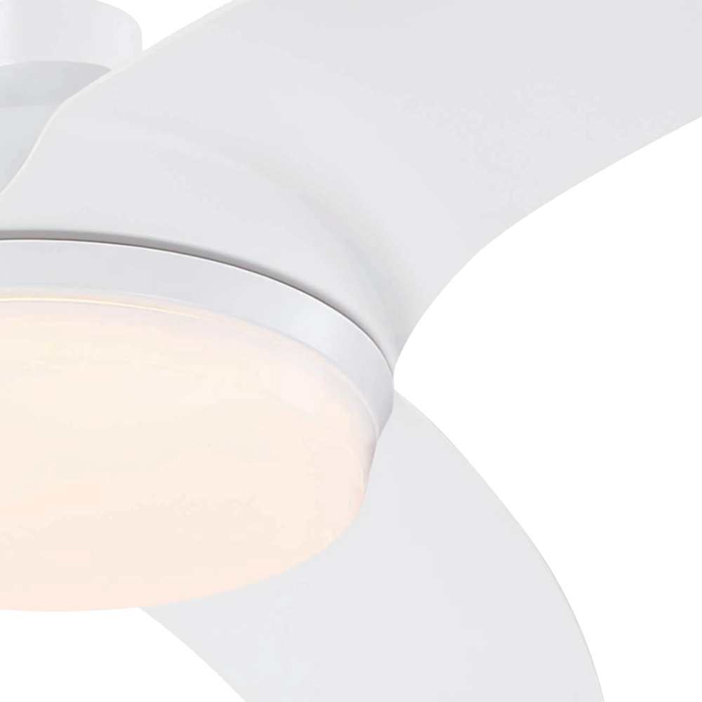 מאוורר תקרה עם שלט Westinghouse Valeria 52" LED CC 36W - צבע לבן מט שנתיים אחריות ע"י - יבואן הרשמי