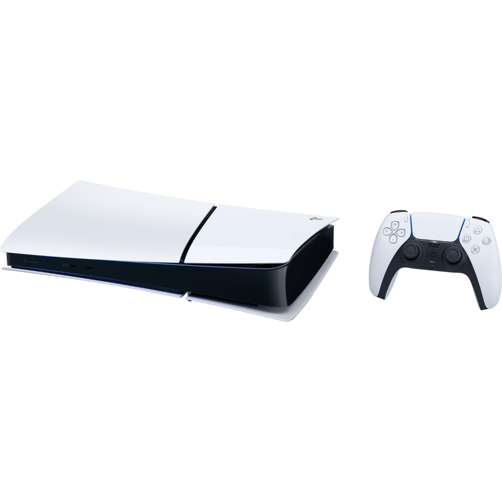 קונסולה Sony PlayStation 5 Slim 1TB Digital Edition - צבע לבן שנה אחריות ע"י - יבואן הרשמי