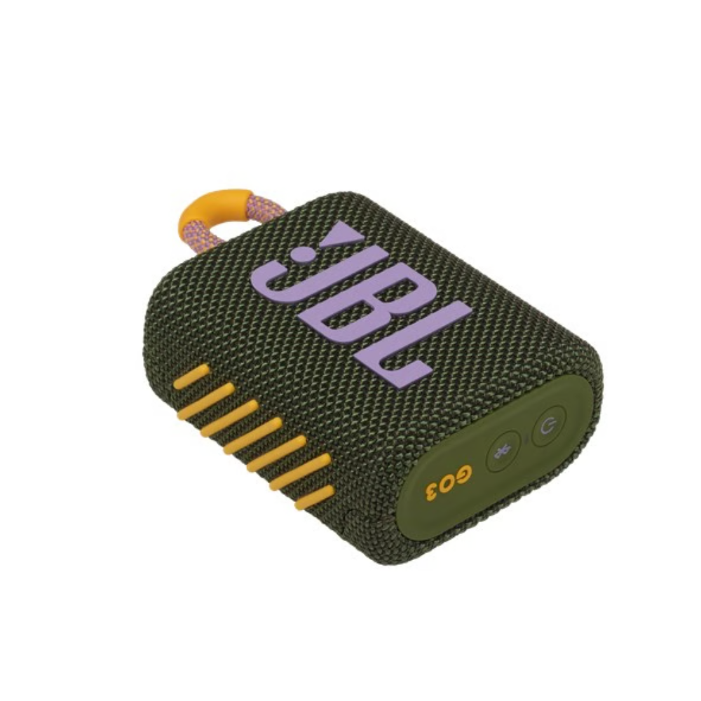 רמקול אלחוטי דגם JBL GO 3 - צבע ירוק שנה אחריות ע"י - יבואן הרשמי