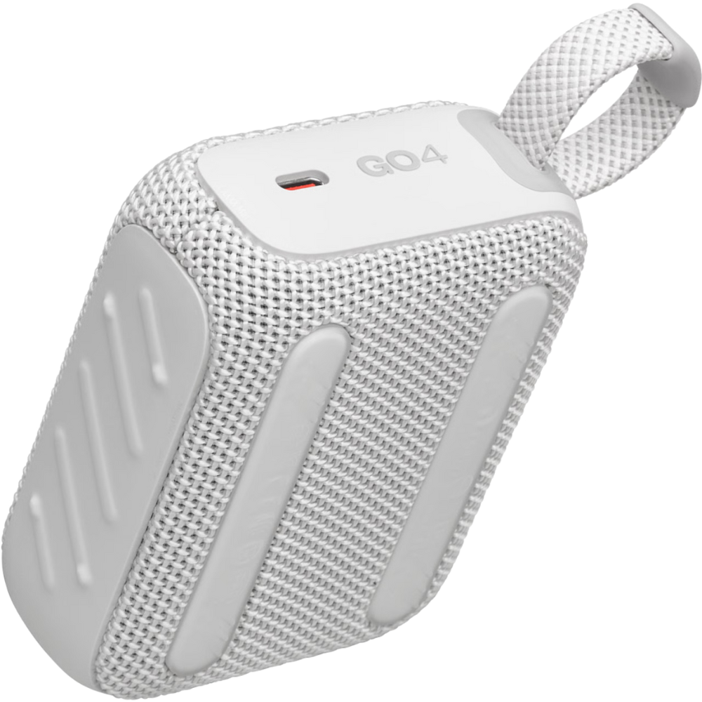 רמקול אלחוטי JBL GO 4 IP67 4.2W - צבע לבן שנה אחריות ע"י - יבואן הרשמי