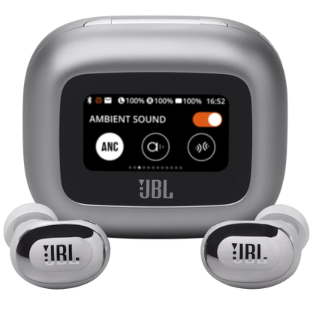 אוזניות אלחוטיות JBL Live Buds 3 - צבע כסוף שנה אחריות ע"י - יבואן הרשמי