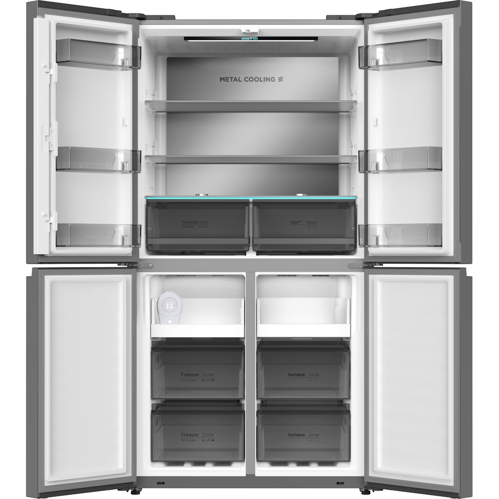 מקרר 4 דלתות - 601 ליטר General GE665GC זכוכית קרם - יבואן רשמי