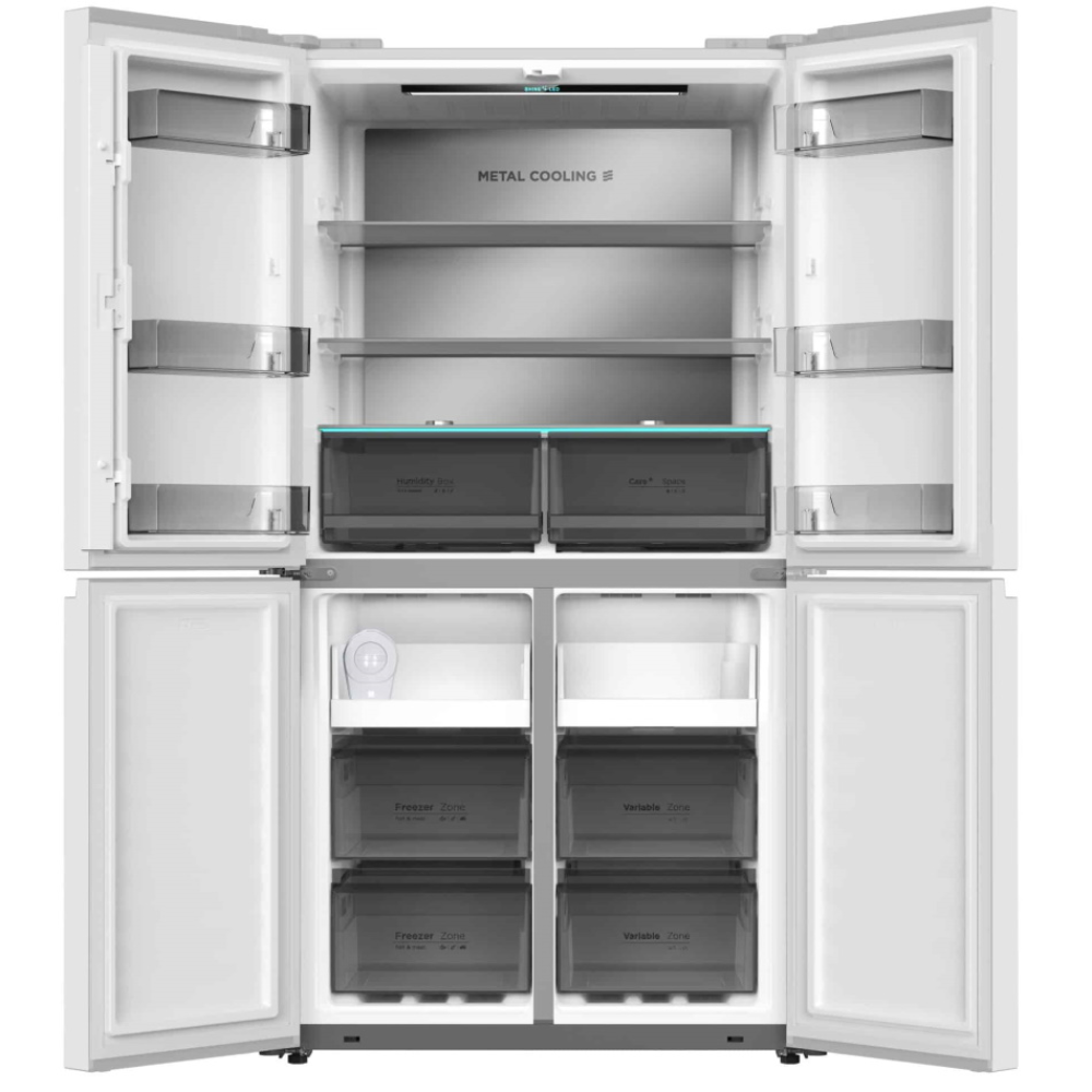 מקרר 4 דלתות - 601 ליטר General GE665GW זכוכית לבנה - יבואן רשמי