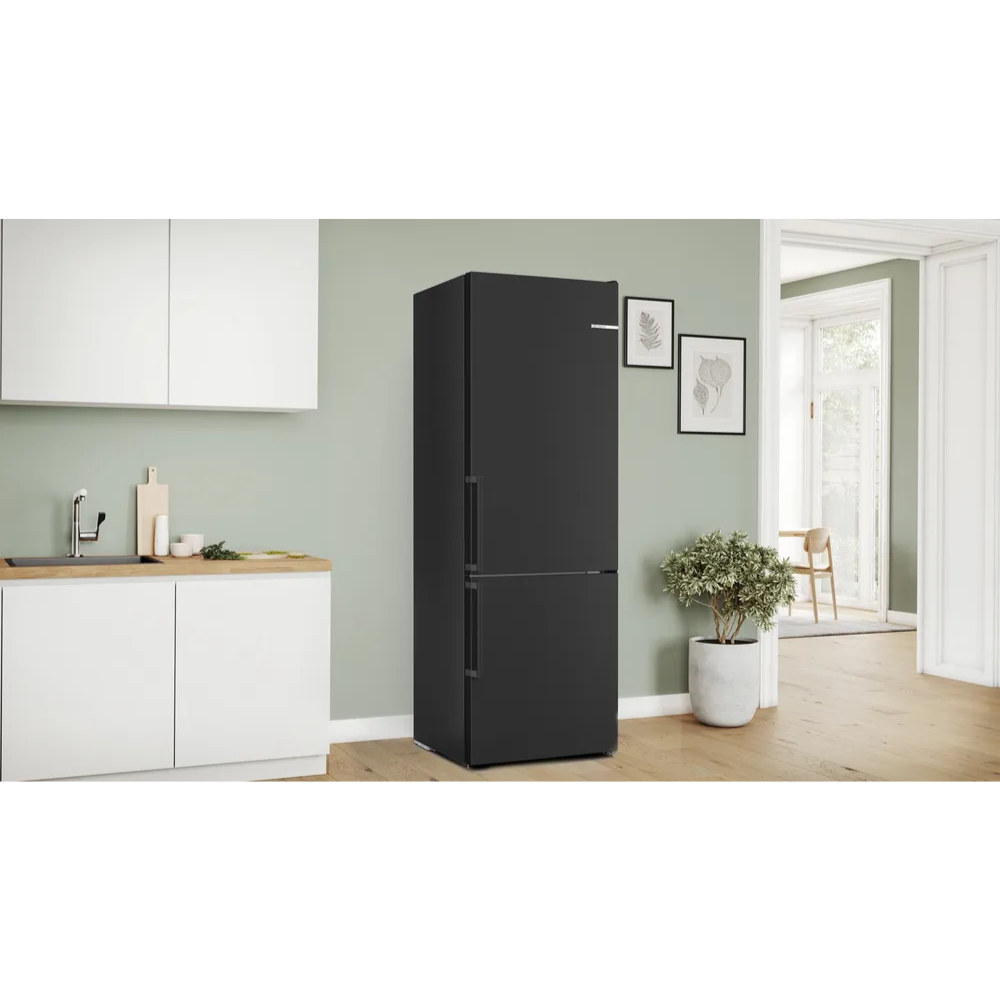מקרר בוש Bosch מקפיא תחתון רוחב 70 ס”מ KGN49VXCT נירוסטה מושחרת - יבואן רשמי
