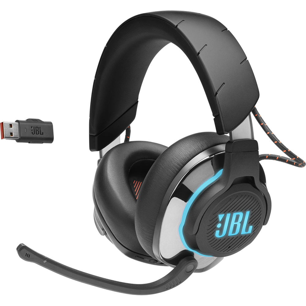 אוזניות גיימינג אלחוטיות JBL Quantum 810 - צבע שחור שנה אחריות ע"י - יבואן הרשמי