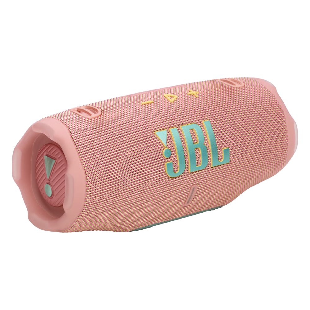 רמקול Bluetooth אלחוטי נייד JBL Charge 6 - צבע ורוד שנה אחריות ע"י - יבואן הרשמי
