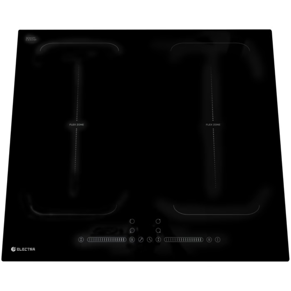 כיריים אינדוקציה 6 מוקדי בישול Electra EL903 - תלת פאזי - גימור זכוכית שחורה אחריות ע"י - יבואן הרשמי