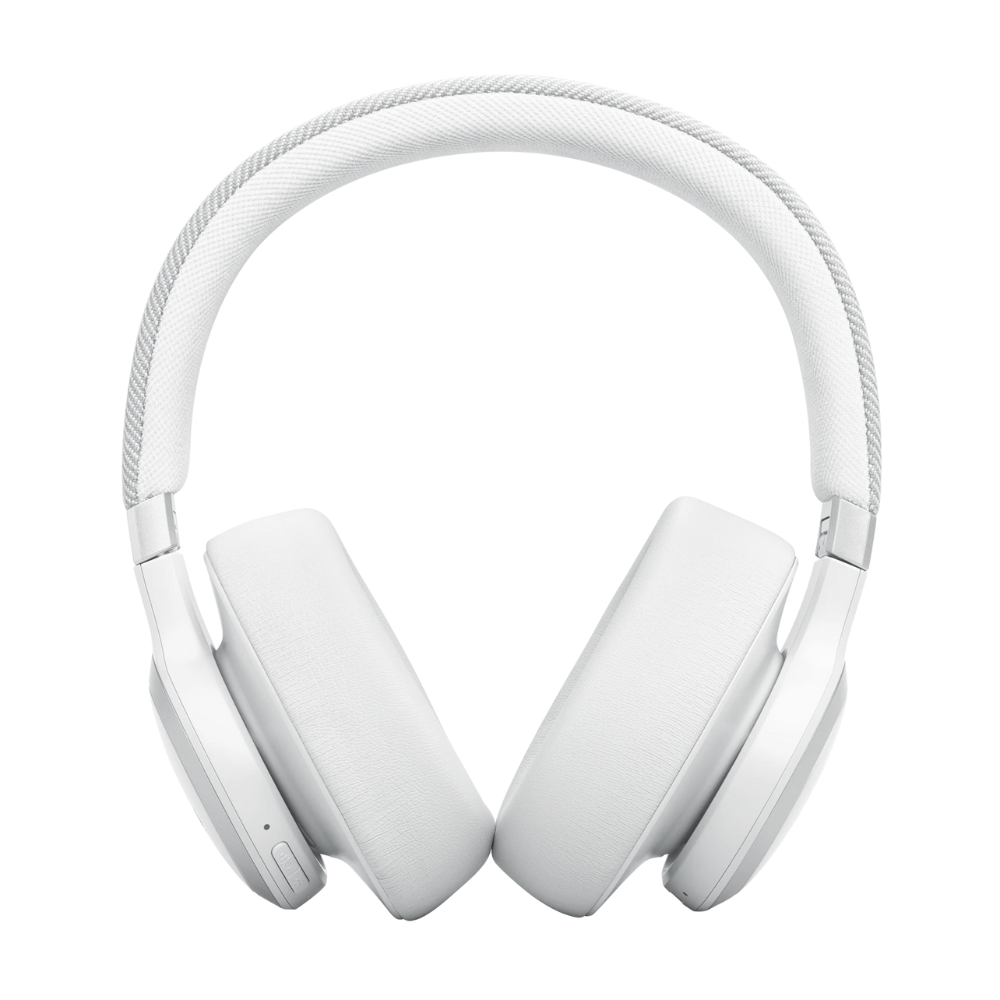 אוזניות קשת אלחוטיות JBL Live 770NC -צבע לבן שנה אחריות ע"י - יבואן הרשמי