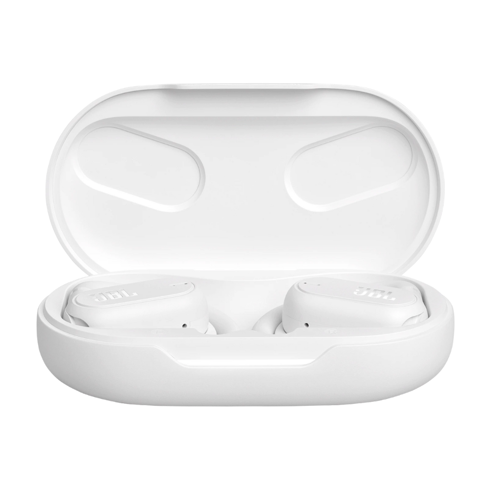 אוזניות אלחוטיות JBL SoundGear Sense TWS IP54 - צבע לבן שנה אחריות ע"י - יבואן הרשמי