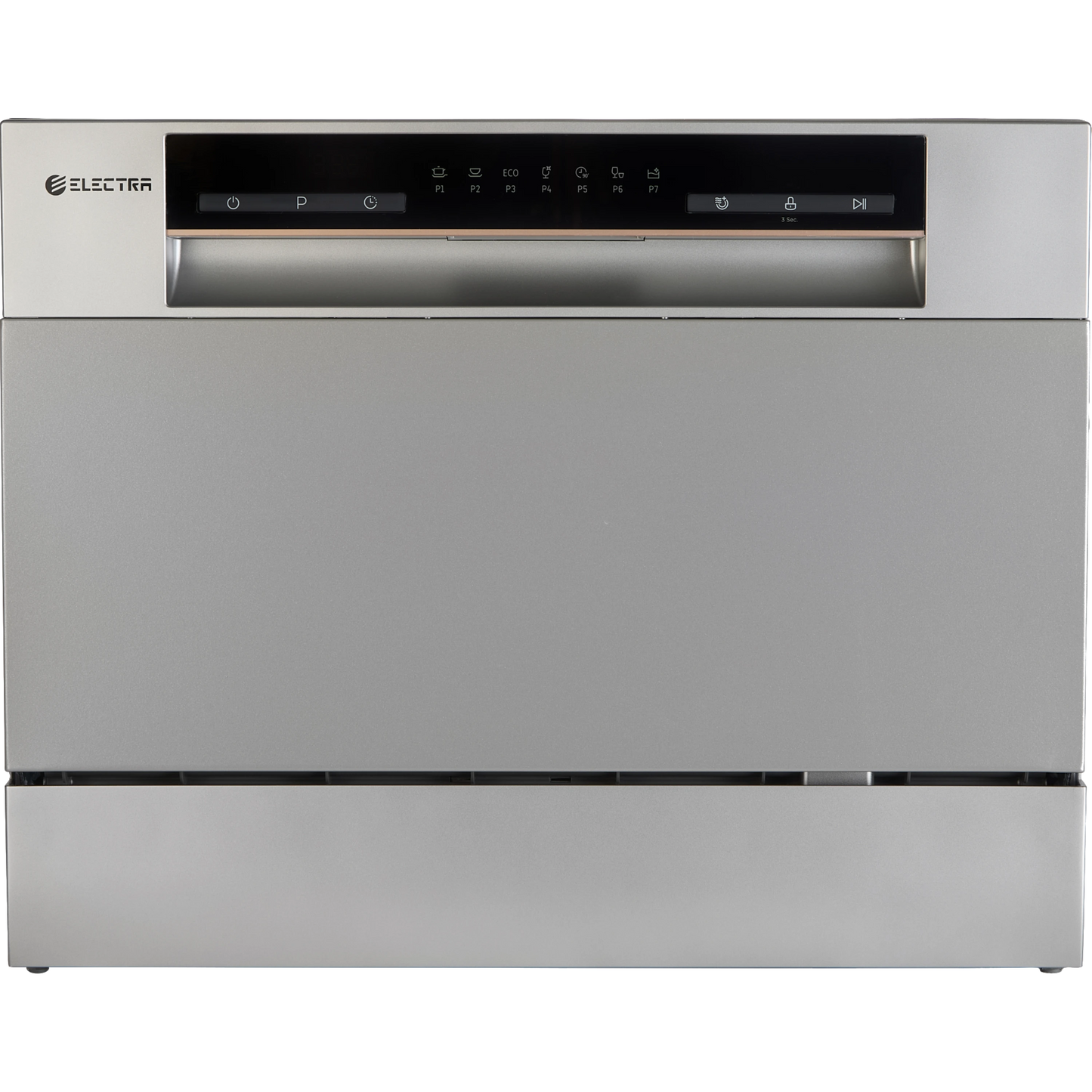 מדיח כלים על השיש 6 מערכות כלים Electra EL100109S - גימור כסוף