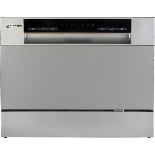 מדיח כלים על השיש 6 מערכות כלים Electra EL100109S - גימור כסוף