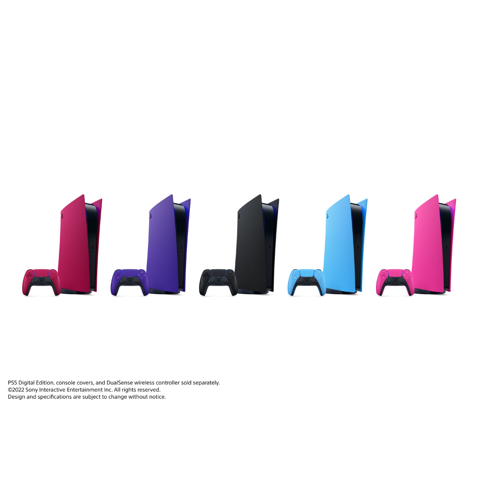 כיסוי צבעוני רשמי לקונסולת Sony Playstation 5 Digital Edition - צבע כחול כוכבים שנה אחריות ע"י - יבואן הרשמי