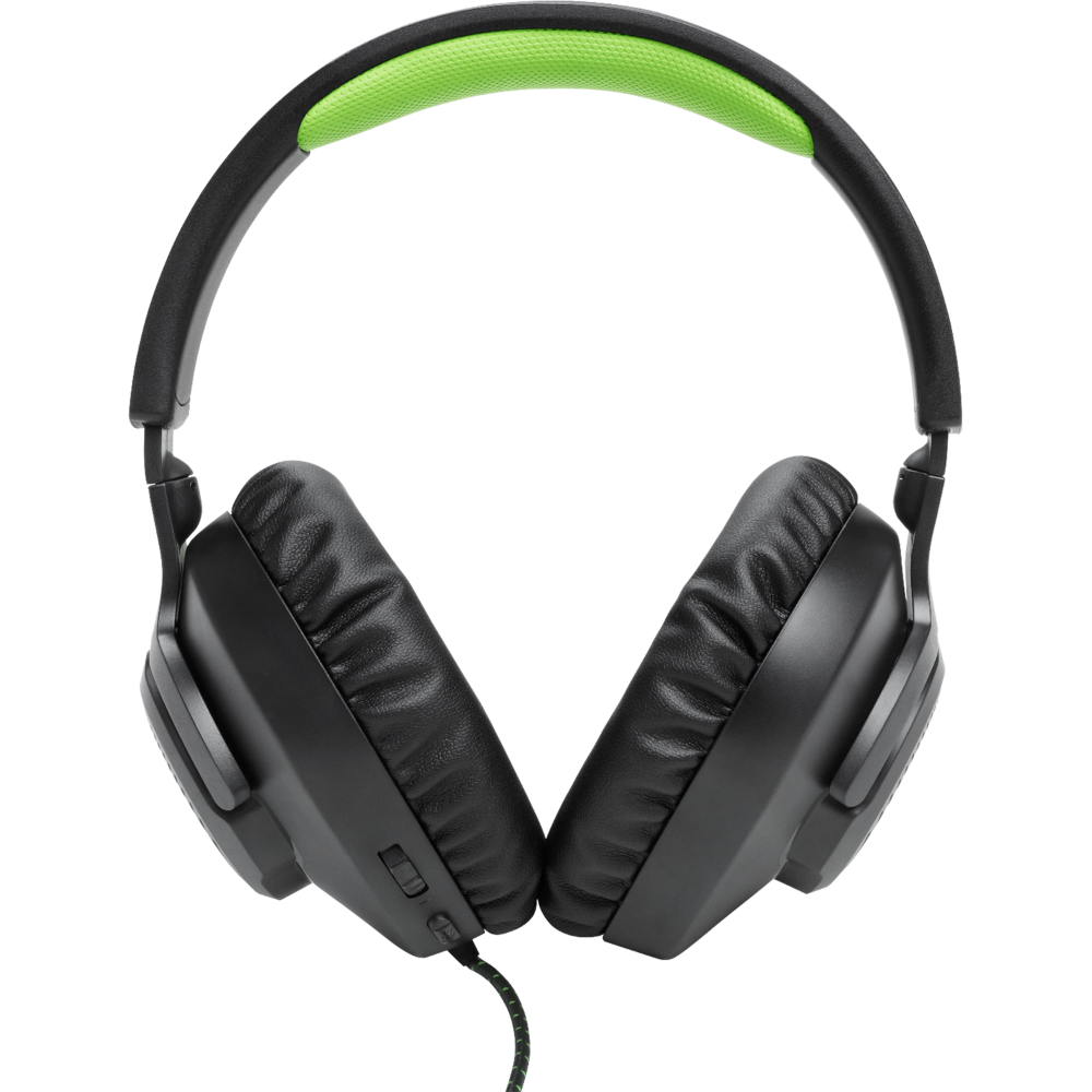 אוזניות גיימינג JBL Quantum 100x - צבע שחור ירוק שנה אחריות ע"י - יבואן הרשמי