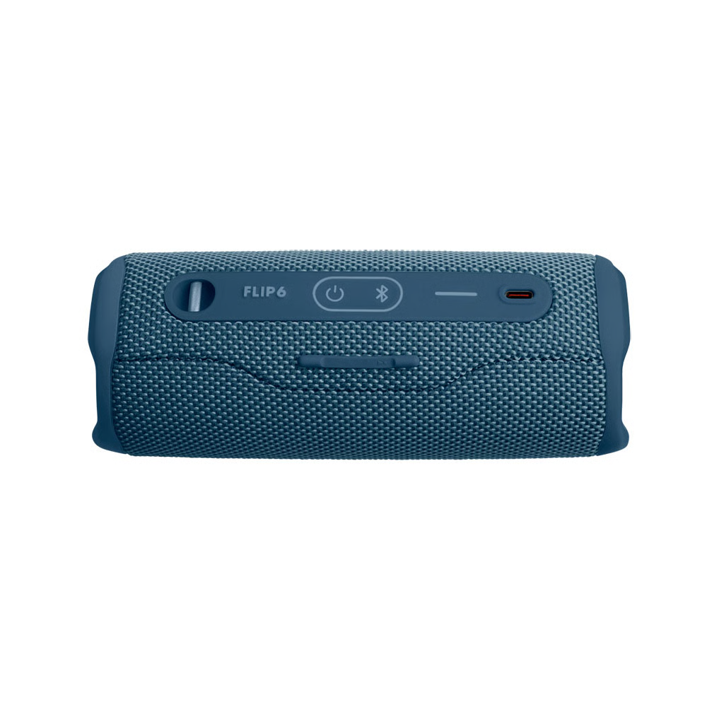 רמקול נייד אלחוטי JBL Flip 6 - צבע כחול שנה אחריות ע"י - יבואן הרשמי