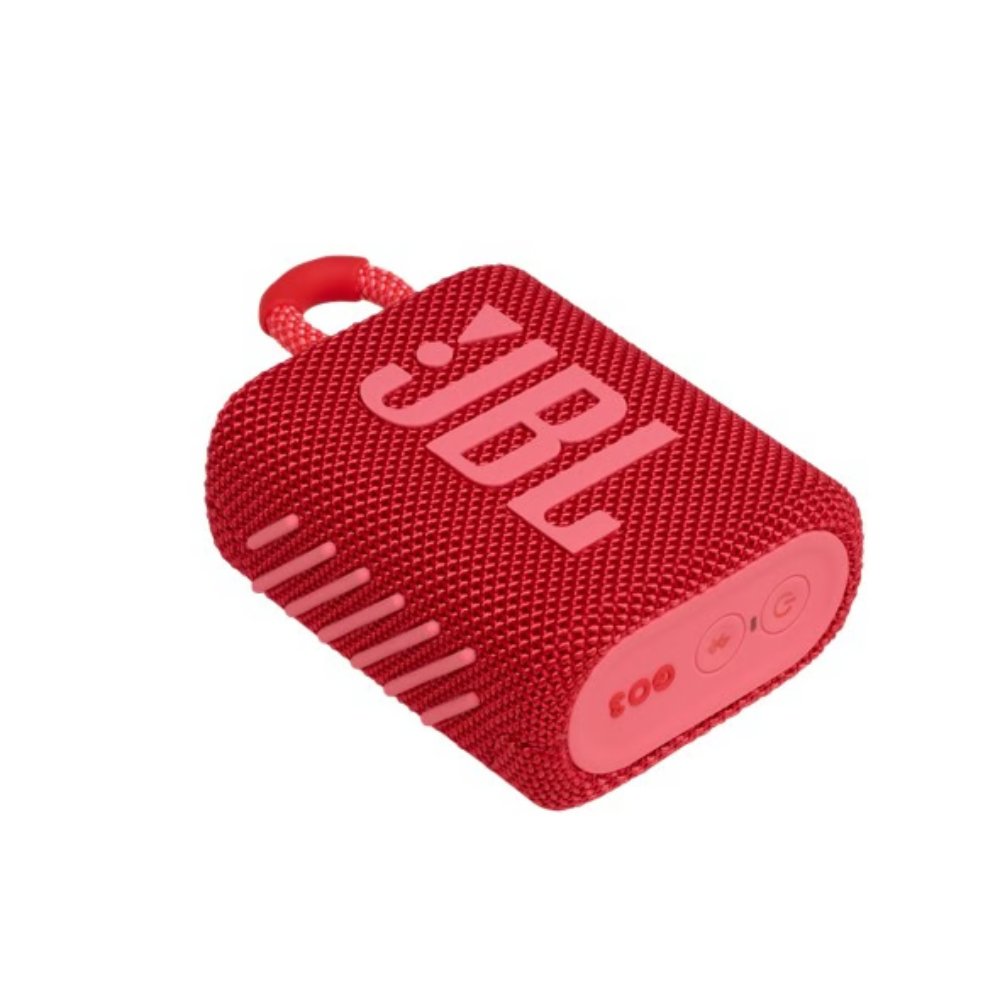 רמקול אלחוטי דגם JBL GO 3 - צבע אדום שנה אחריות ע"י - יבואן הרשמי