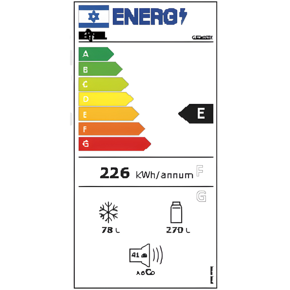 מקרר מקפיא עליון General ג’נרל GE365W לבן - יבואן רשמי