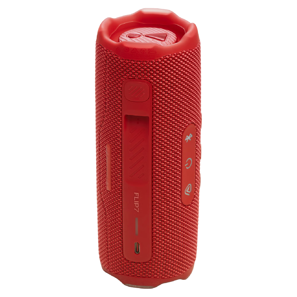 רמקול Bluetooth אלחוטי נייד JBL Flip 7 - צבע אדום שנה אחריות ע"י - יבואן הרשמי