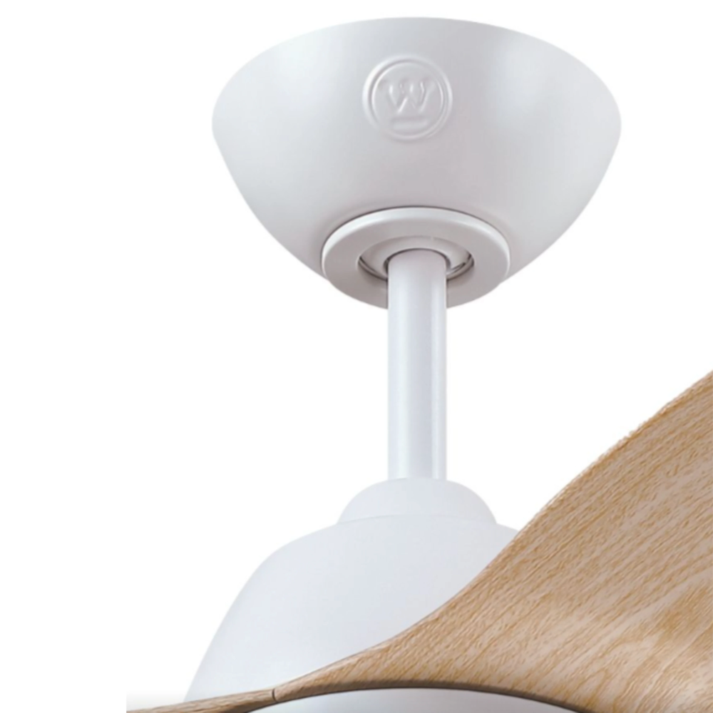 מאוורר תקרה כולל שלט Westinghouse Magnolia "42  - צבע לבן בשילוב אלון שנתיים אחריות ע"י - יבואן הרשמי