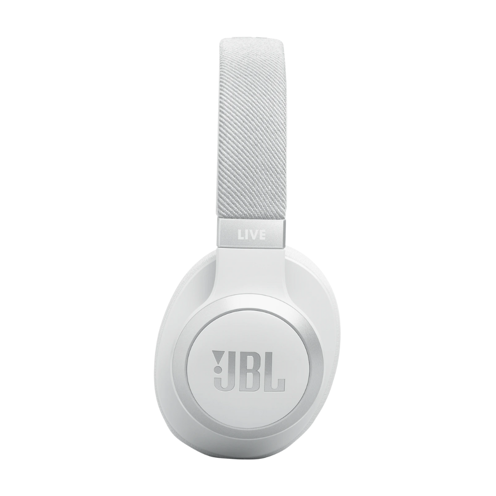 אוזניות קשת אלחוטיות JBL Live 770NC -צבע לבן שנה אחריות ע"י - יבואן הרשמי