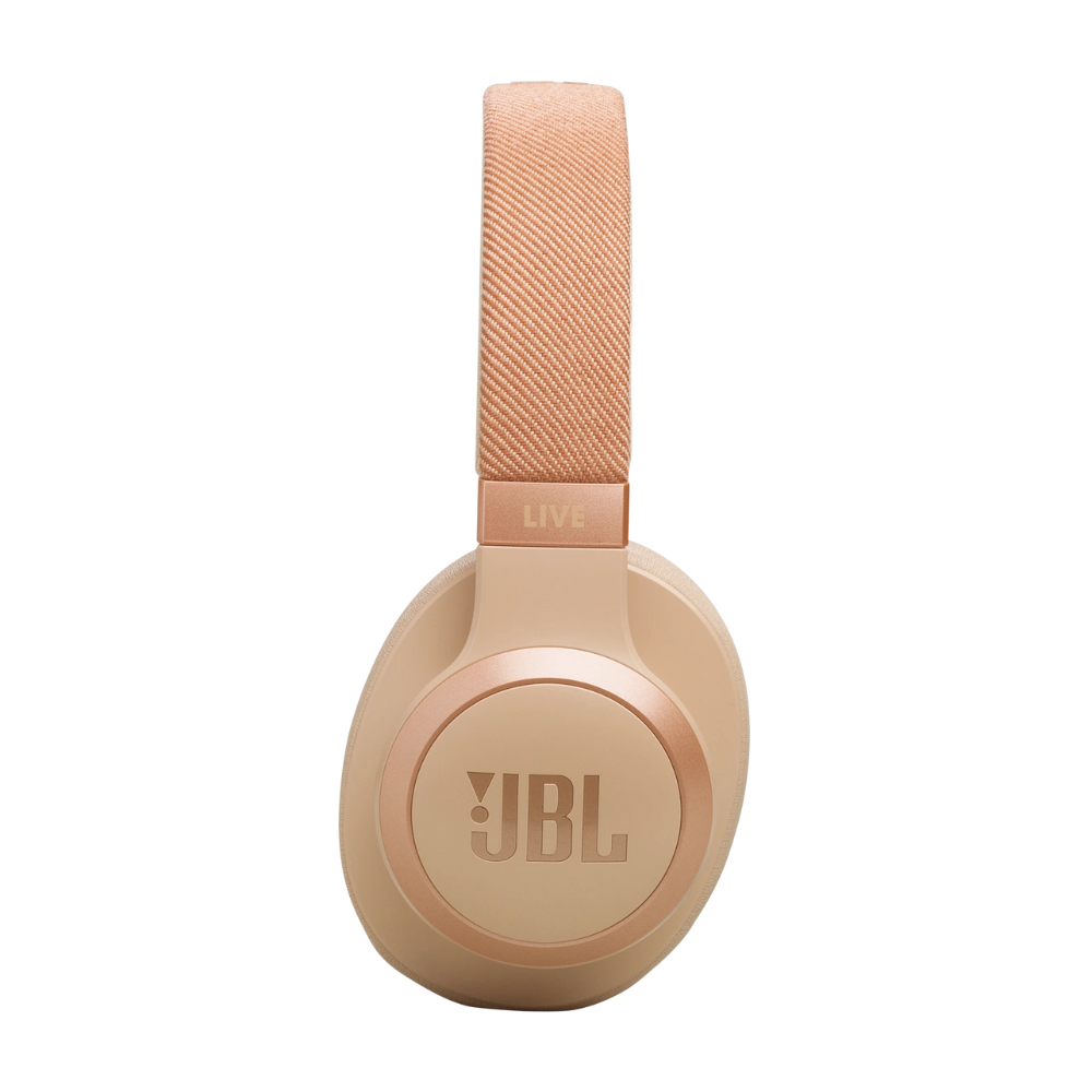 אוזניות קשת אלחוטיות JBL Live 770NC - צבע קרם שנה אחריות ע"י - יבואן הרשמי