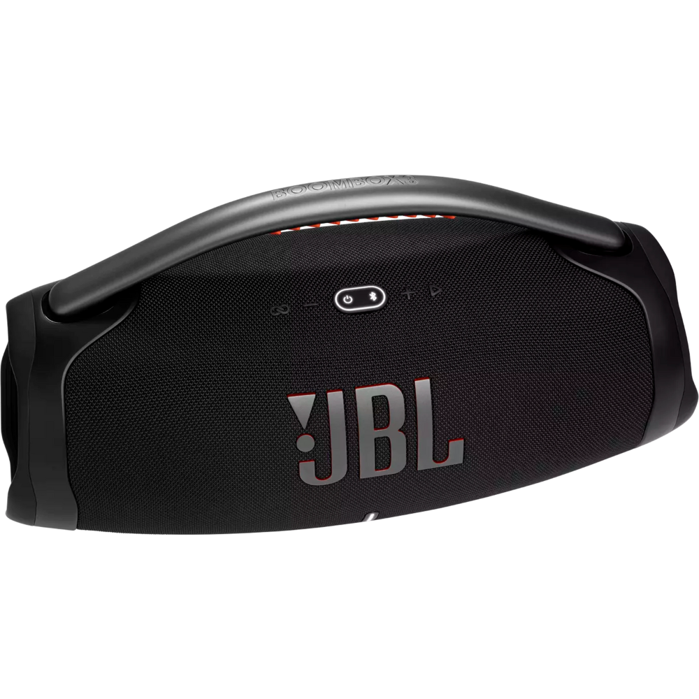 רמקול אלחוטי נייד JBL BoomBox 3 - צבע שחור שנה אחריות ע"י - יבואן הרשמי