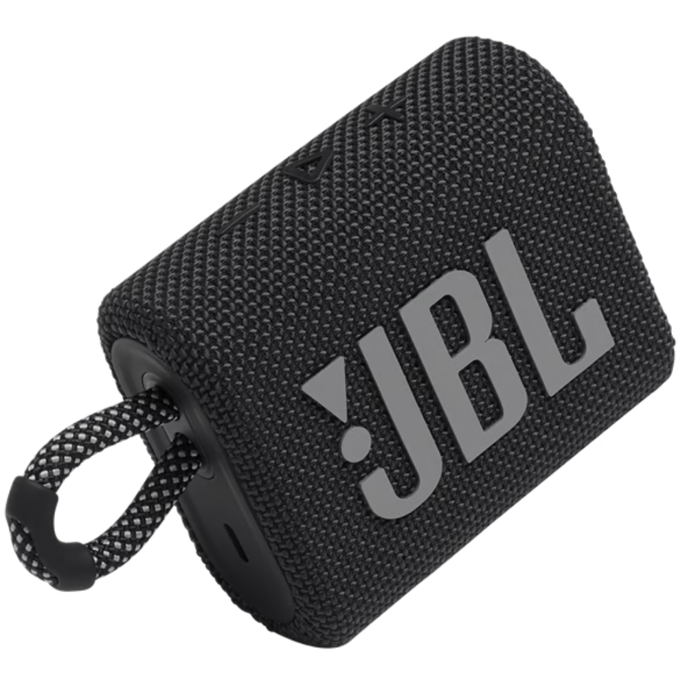 רמקול אלחוטי דגם JBL GO 3 - צבע שחור שנה אחריות ע"י - יבואן הרשמי