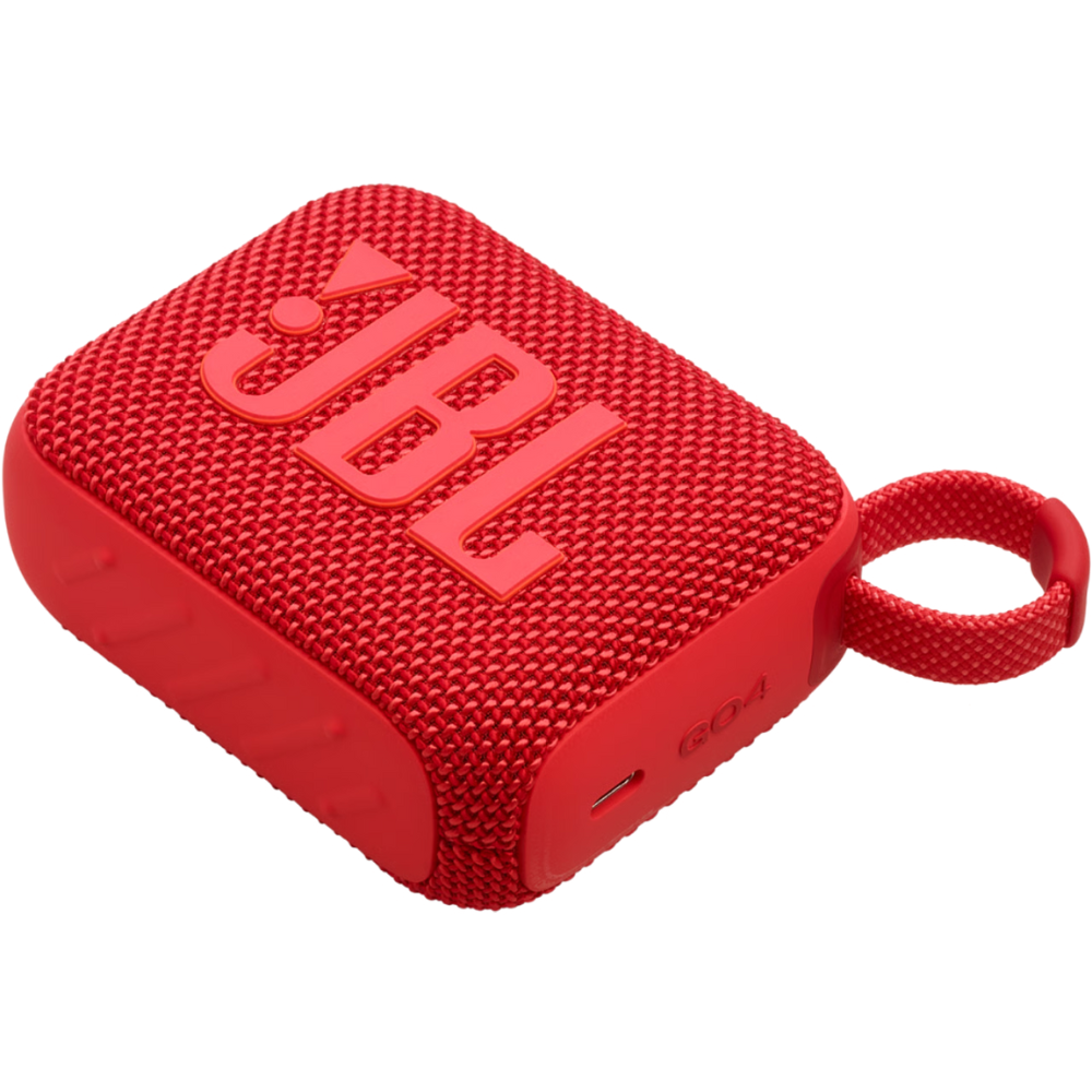 רמקול אלחוטי JBL GO 4 IP67 4.2W - צבע אדום שנה אחריות ע"י - יבואן הרשמי