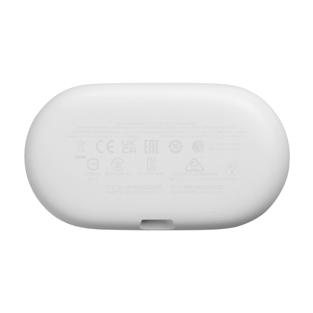 אוזניות אלחוטיות JBL SoundGear Sense TWS IP54 - צבע לבן שנה אחריות ע"י - יבואן הרשמי