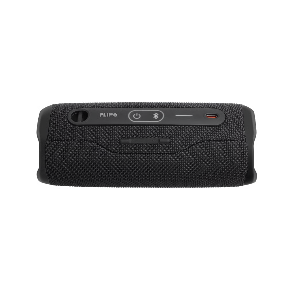רמקול נייד אלחוטי JBL Flip 6 - צבע שחור שנה אחריות ע"י - יבואן הרשמי