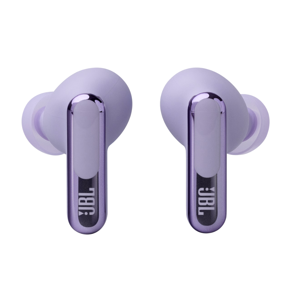 אוזניות אלחוטיות עם מארז טעינה חכם JBL Live Beam 3 TWS ANC IP55 - צבע סגול שנה אחריות ע"י - יבואן הרשמי