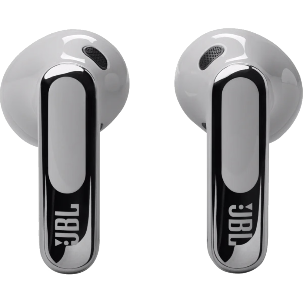 אוזניות אלחוטיות עם מארז טעינה חכם JBL Live Flex 3 TWS ANC IP54 - צבע כסף שנה אחריות ע"י - יבואן הרשמי