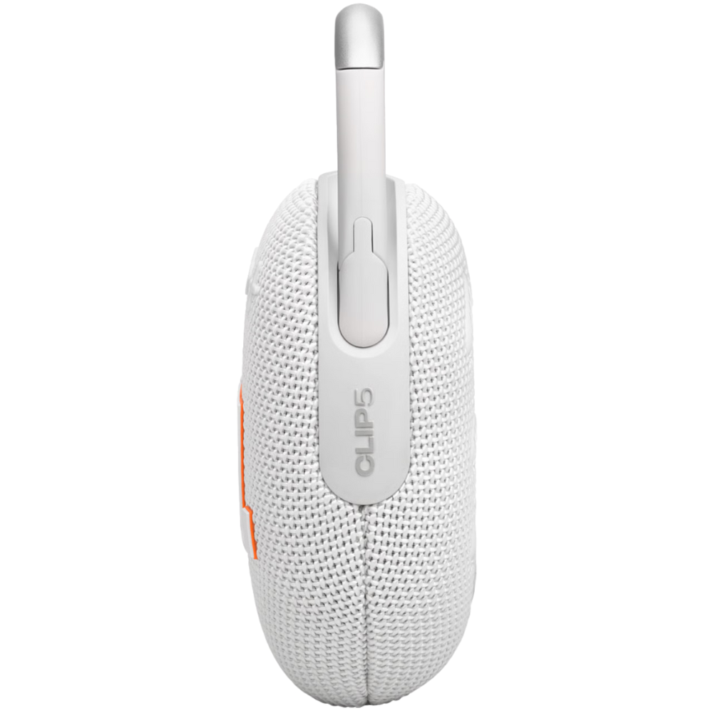 רמקול אלחוטי JBL Clip 5 IP67 7W - צבע לבן שנה אחריות ע"י - יבואן הרשמי
